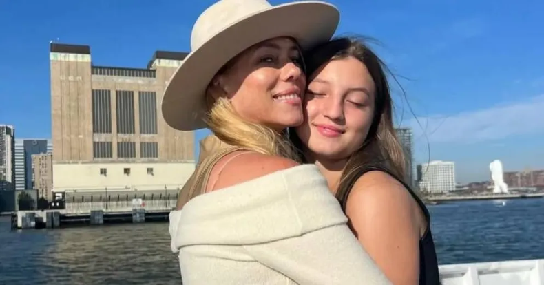 Nicole Neumann y su hija Allegra. 