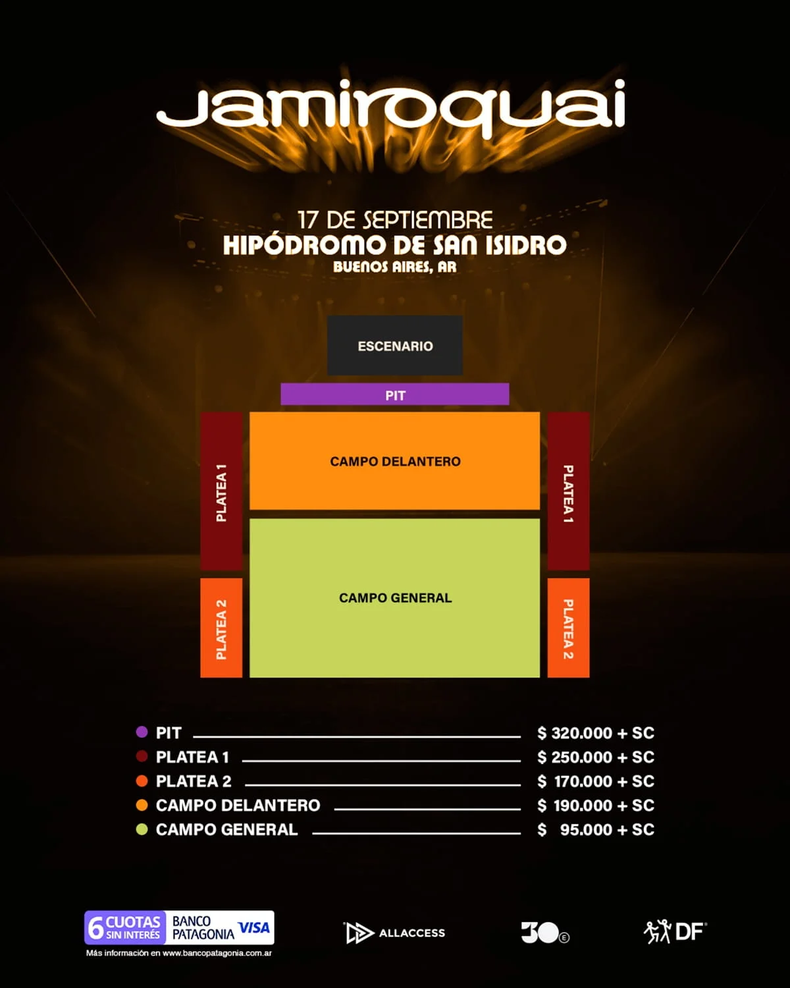 Jamiroquai, en Argentina.