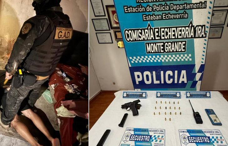 El acusado cayó durante un allanamiento.