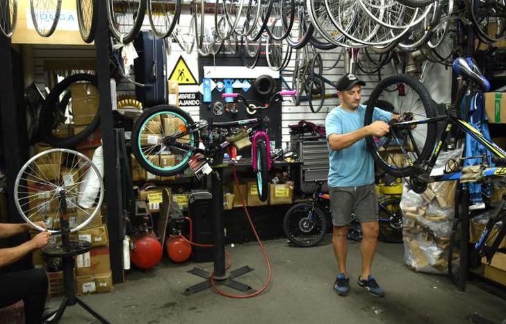 La venta y arreglos de bicicletas aumentó notablemente.