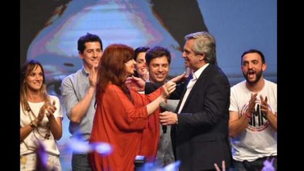 El búnker del Frente de Todos fue pura ovación.