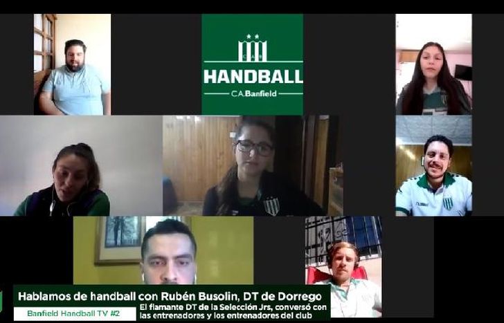 YouTube, Instagram y Zoom, el punto de encuentro del Handball de Banfield.