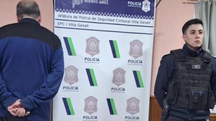 El momento de la detención, en Villa Gesell.