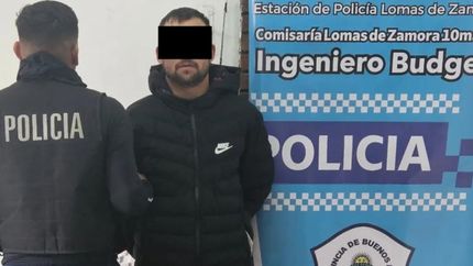 El joven condenado, al momento de su detención.