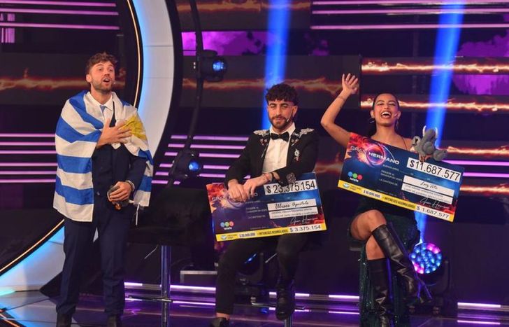 Santiago Tato Algorta con Ulises Apóstolo y Luz Tito.