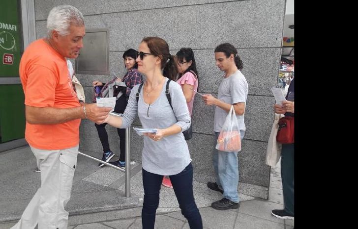 La actividad se desarrolló sobre Maipú y Belgrano junto a los vecinos.