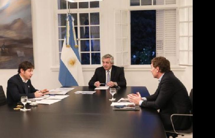 Con Kicillof y Santilli.