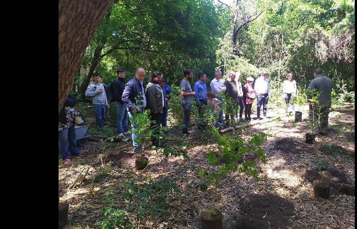 Funcionarios, personal de la reserva y delegados locales participaron de la jornada.
