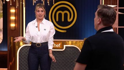 Wanda Nara y Maxi López en MasterChef Celebrity.
