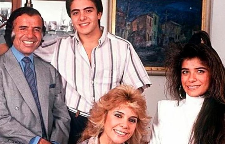 Menem y su familia.