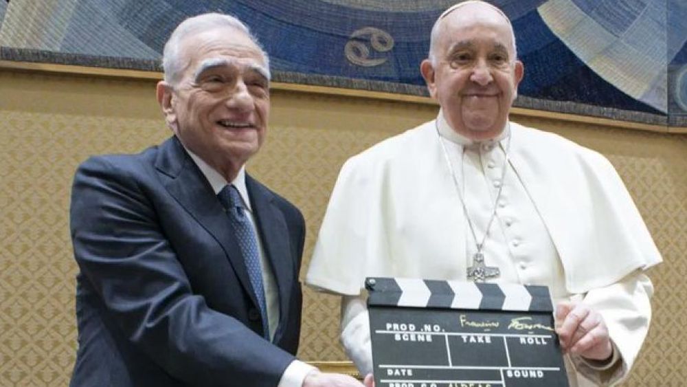 Martin Scorsese y el papa Francisco.