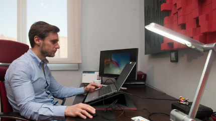 La oficina, en casa.