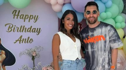 Antonela Roccuzzo y Lionel Messi.