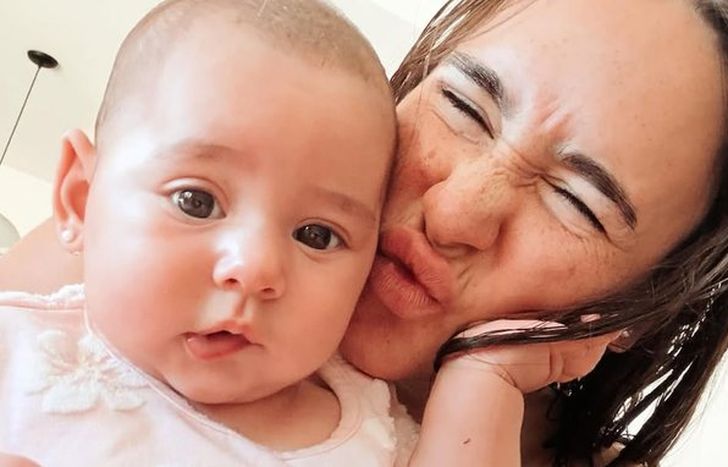 La ex Gran Hermano Martina Stewart Usher y su hija.&nbsp;