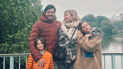 Dolores, en familia.