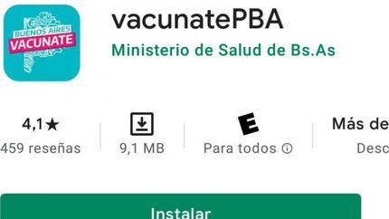 VacunatePBA, la app para información e inscripción a la vacuna.
