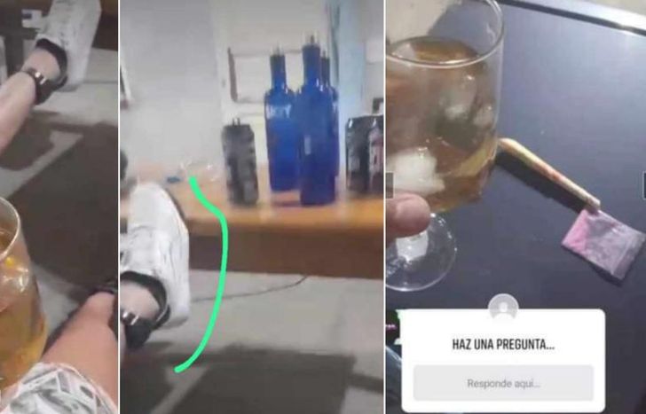 Algunas de las imágenes que indignaron a las víctimas.