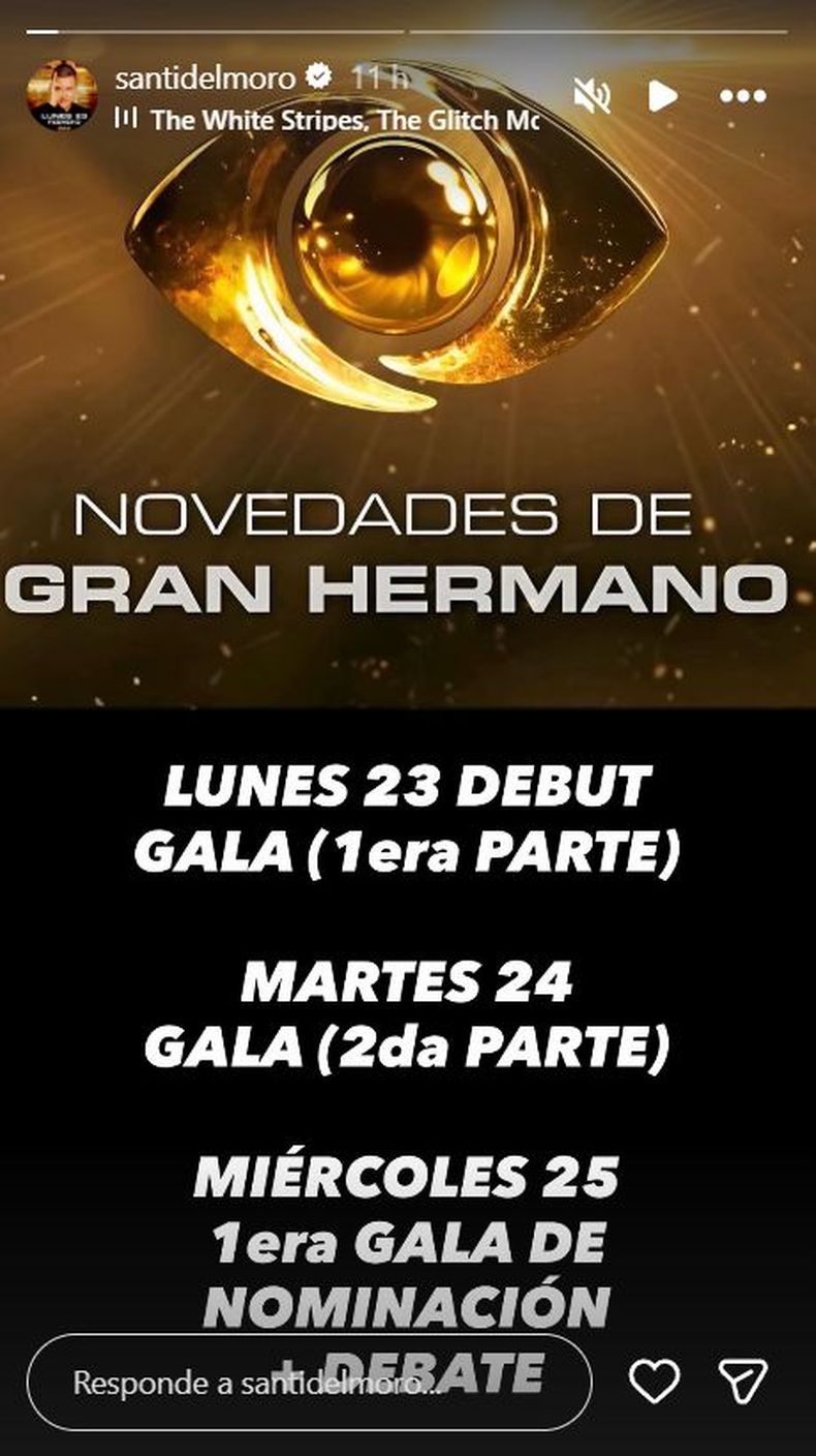 La información a través de las redes sociales de Santiago del Moro.