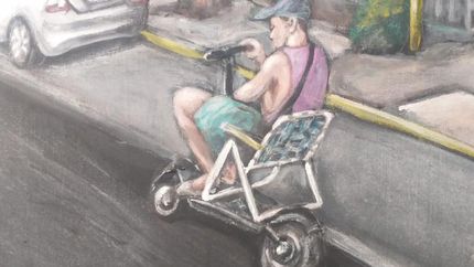 La situación viral en las redes, hecha arte gracias a Luciano.