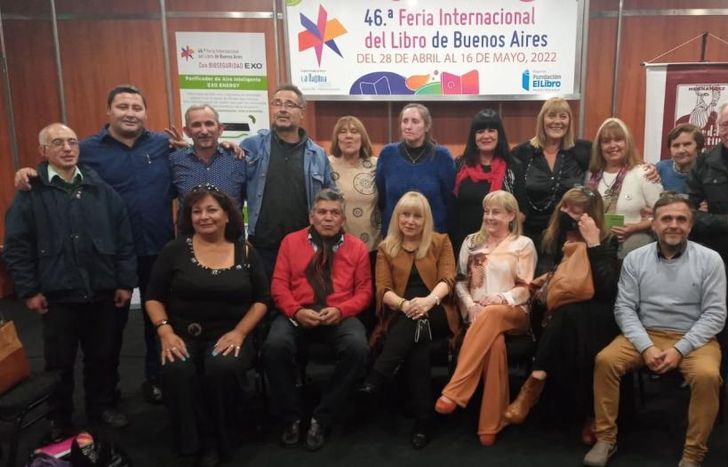 Los representantes locales en la edición de la Feria del Libro 2022.