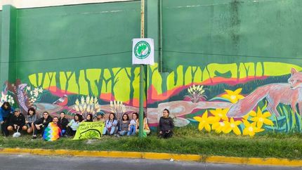reserva provincial santa catalina: con un mural, celebraron la reglamentacion