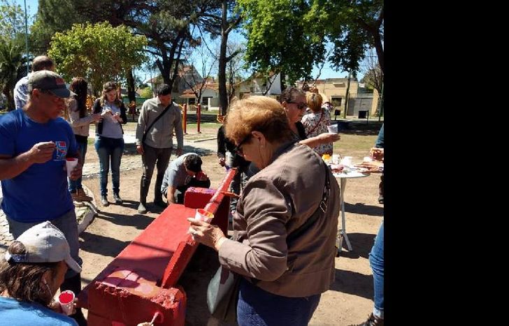 los vecinos se acercaron para sumarse a la iniciativa.