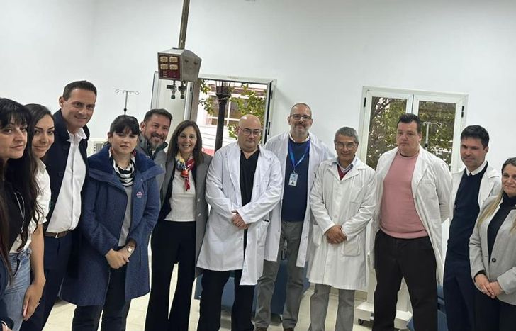 En el nuevo sector para pacientes que deben someterse a diálisis.