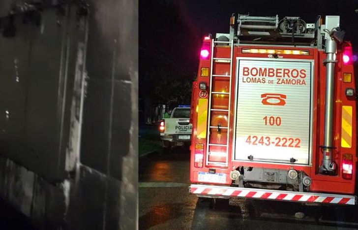 El baño de la casa quedó destruido y los bomberos evitaron un desastre mayor.