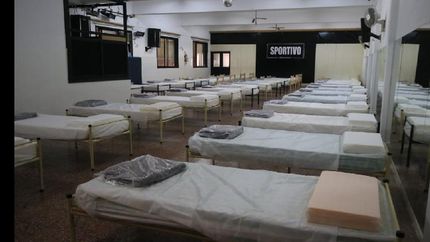 El club cuenta con 35 camas a disposición para pacientes que padezcan Coronavirus.