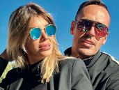 Charlotte Caniggia y su novio.