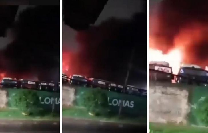 Tres colectivos de la línea 266 se incendiaron durante la madrugada.