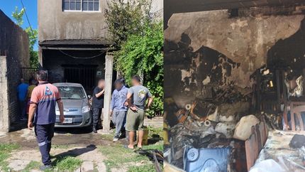Se prendió fuego una casa en Fiorito. Se prendió fuego una casa en Fiorito.