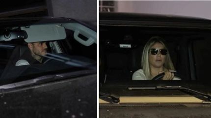 Mauro Icardi y Wanda Nara.