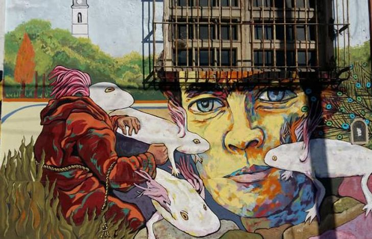 La recorrida incluye a los murales inspirados en sus obras.