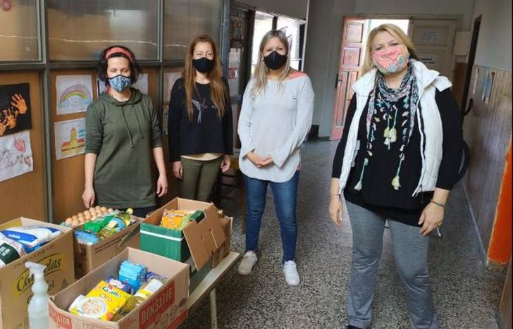 Durante una de las donaciones.