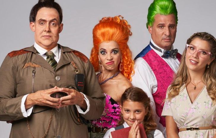 Los protagonistas con la Matilda Catalina Picone.