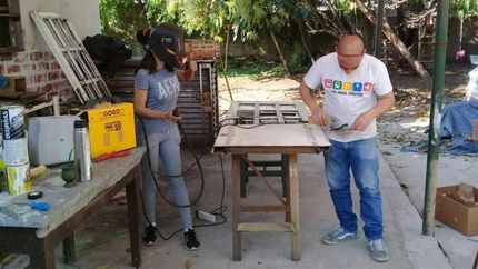 Reacondicionando las instalaciones.