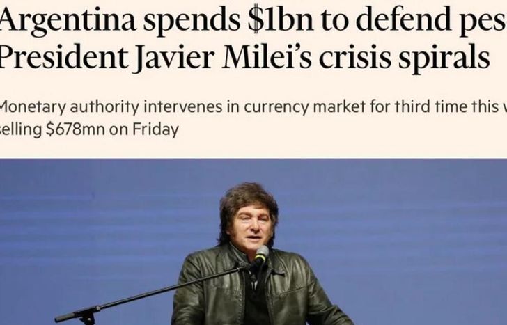 El Financial Times criticó el plan económico de Javier Milei.