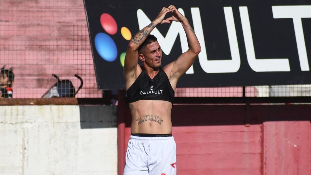 Haberkorn celebró su primer gol en Lomas.