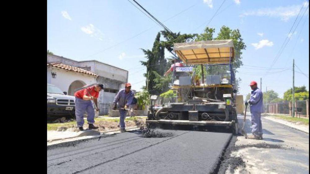 Pavimentan un tramo de la 9 de Julio en Monte Grande