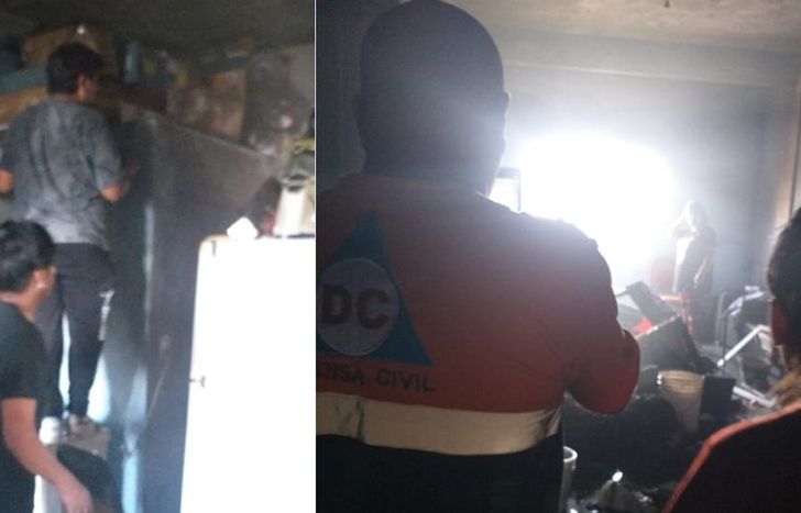 Hubo daños parciales en la vivienda.