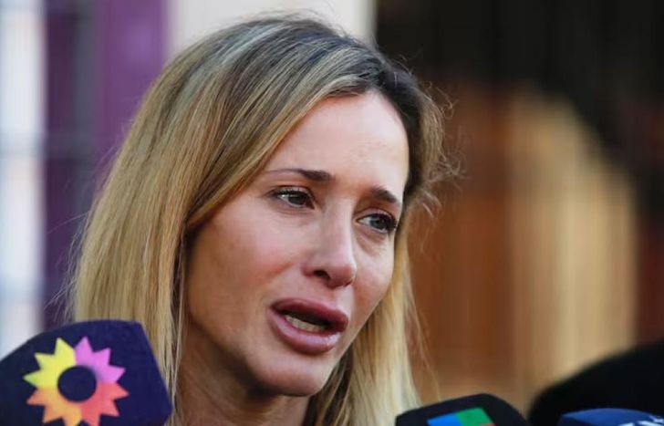 Julieta Prandi, en el inicio del juicio contra su ex.