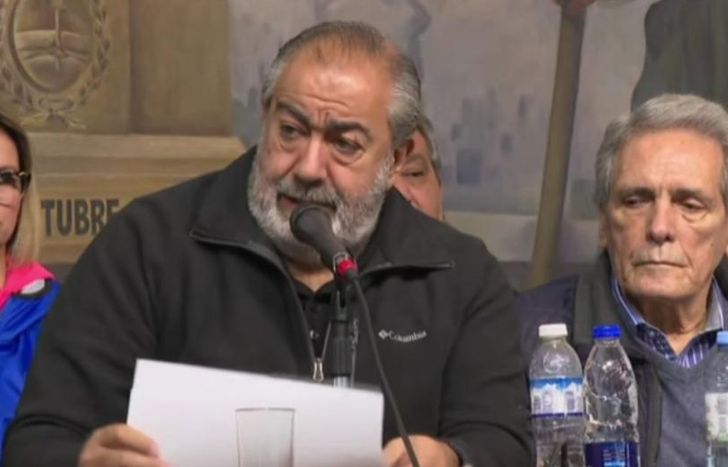 Héctor Daer habló de acatamiento contundente del paro nacional en repudio al ajuste de Javier Milei.