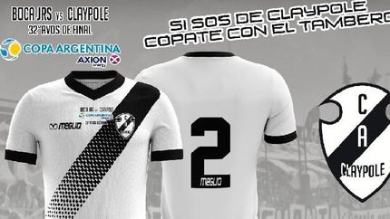 claypole saco a la venta la camiseta que utilizara ante boca