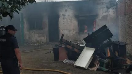 En los últimos días incendiaron la casa de los detenidos.