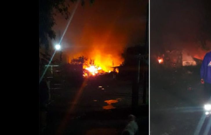 trabajaron dos dotaciones de bomberos de Claypole y del Cuartel Central de Adrogué.