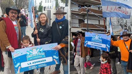 La Asonada fue parte del desfile por el 25 de Mayo.