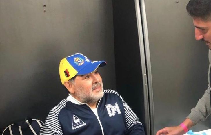 Nicolás y Maradona, en un encuentro especial.