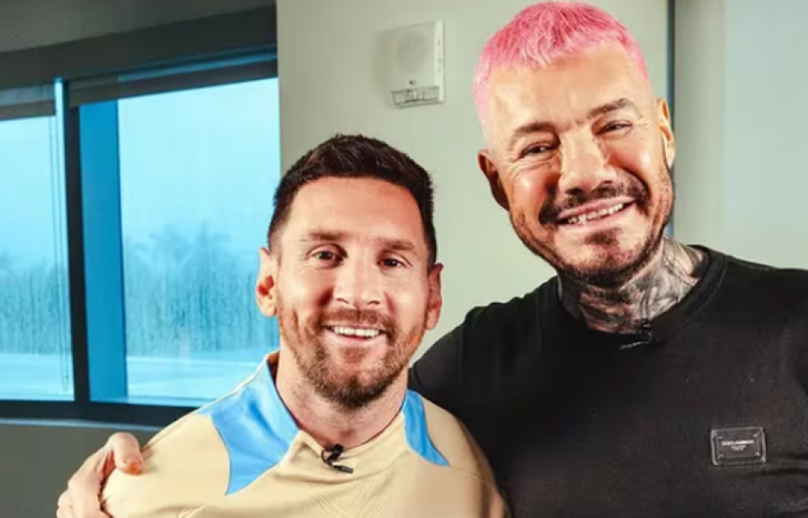 Messi y Tinelli.