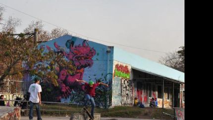 monte grande se lleno de color